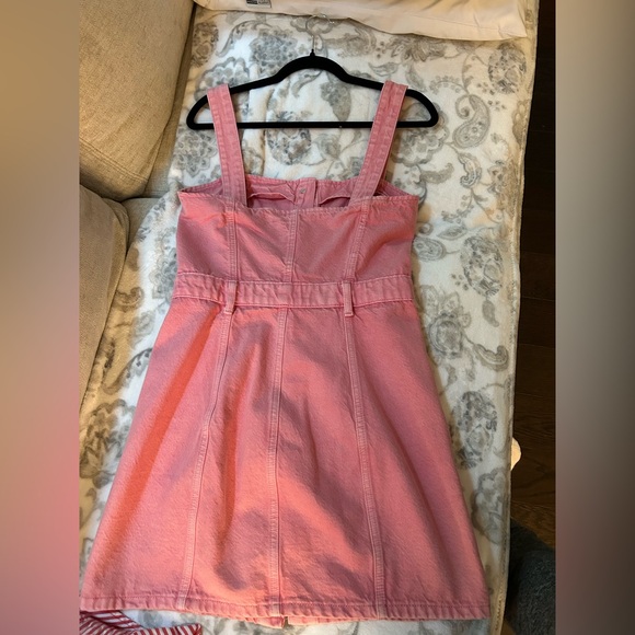 Mango Pink Mini Dress with Button Detail - Picture 3 of 6